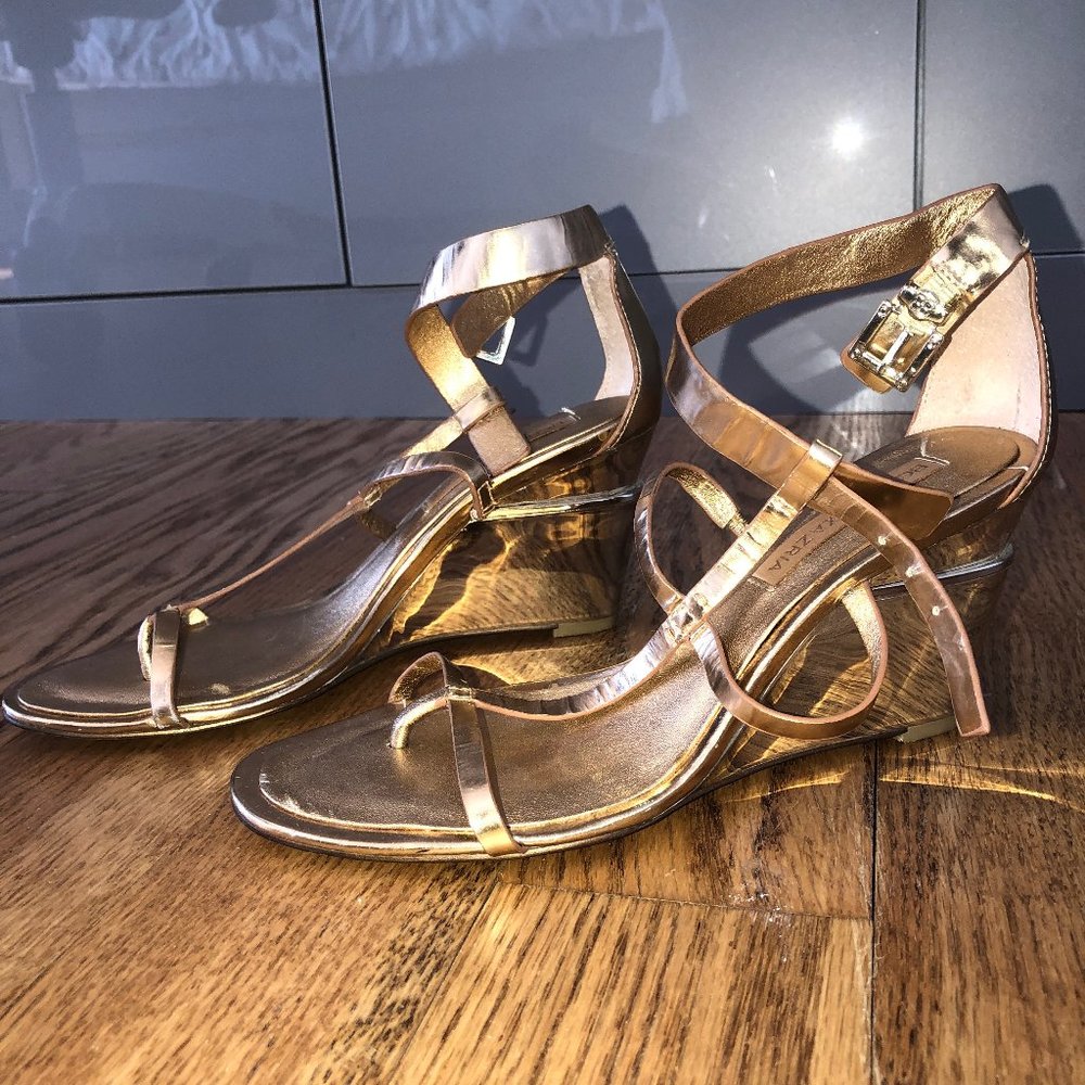 Gold Heeled Sandals